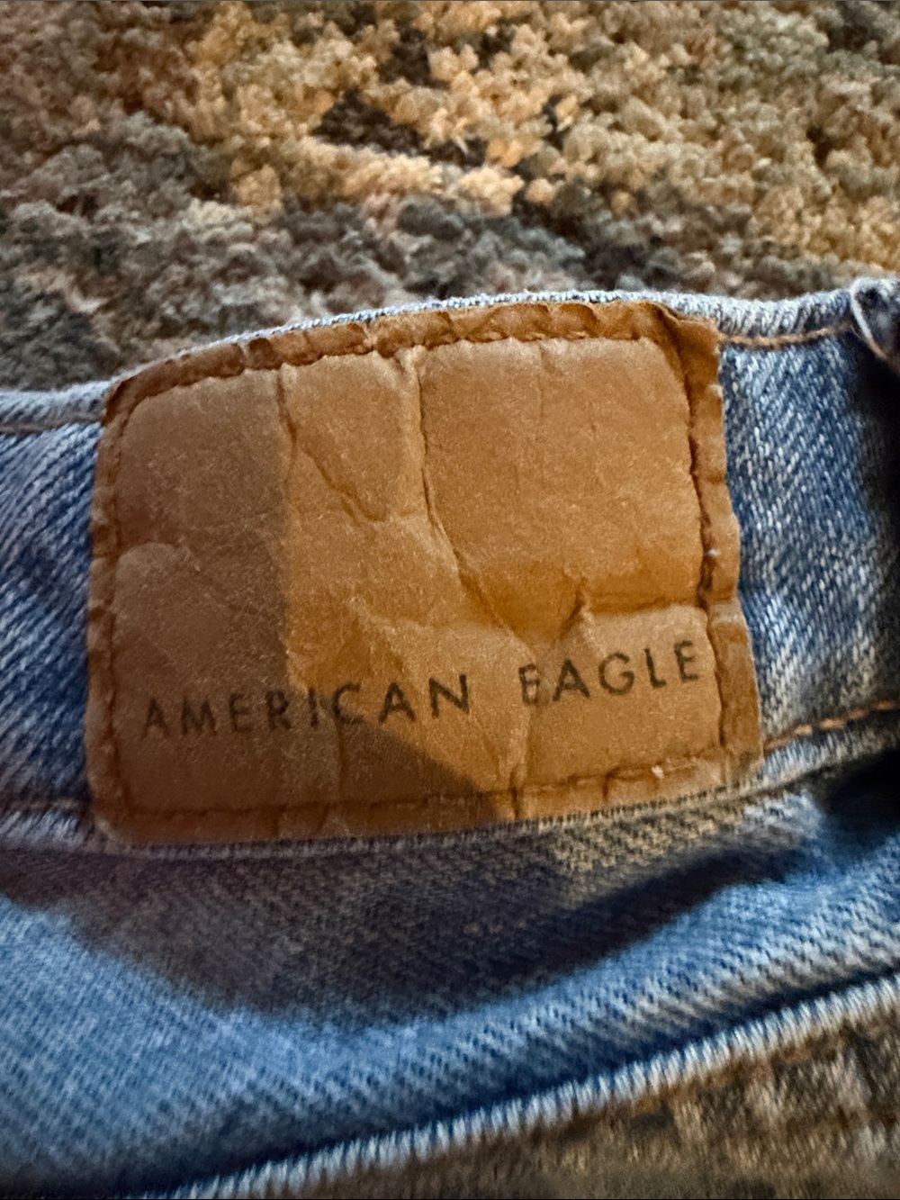American Eagle Outfitters Light Blue Distressed Denim Cutoff Shorts - Picture 3 of 4